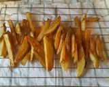 A picture of step 6 of Oinion-tastic! Hamburger With Homemade Fries.