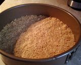 A picture of step 2 of Coconut Cheesecake With Chocolate Ganache.
