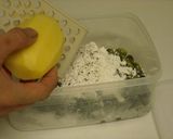 A picture of step 2 of Fluffy Edamame Potato Fry.