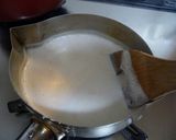 A picture of step 2 of Kinako Milk Agar Jello.