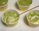 A picture of step 7 of Marbled Matcha Muffins.