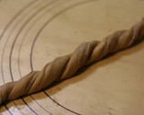 A picture of step 8 of Use A Bread Machine ♡ Tiramisu Flavored Twisted Heart Rolls.