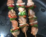 A picture of step 4 of Chicken kabab.