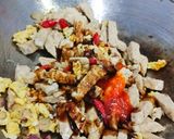 Foto langkah ke 3 dari resep Tumis Tempe, Kacang Panjang, dan Telur Orak-Arik.
