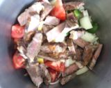 A picture of step 2 of Arroz Malandro (ribeye Steak Rice).