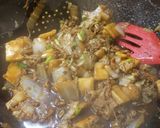 A picture of step 13 of Szechuan Pork Belly with Rice Cakes.