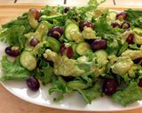 A picture of step 5 of Avocado, Cucumber & Grape Salad.