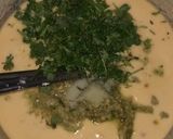 A picture of step 2 of Palak khatta dhokla.