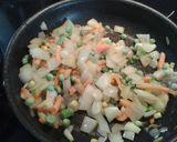 A picture of step 3 of Almu's chicken casserole.