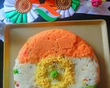 A picture of step 5 of Patriotic Tricolor Upma.