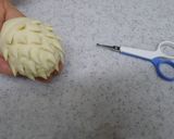 A picture of step 13 of Cute Hedgehog Shaped Steamed Bread.
