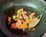 A picture of step 3 of Elephant Yam (Suran) cooked with Shrimps.
