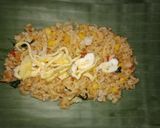 Foto langkah ke 6 dari resep Nasi Bakar Sewir Telur.