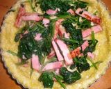 A picture of step 7 of Simple, 100% Homemade Spinach Quiche.