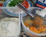 A picture of step 2 of Omlate Paratha 😋.