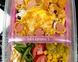 Foto langkah ke 4 dari resep Bento - Nasi Telur Selimut.