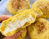 Hình bước làm 5 của món Bánh Khoai Lang Yến Mạch Nhân Dừa