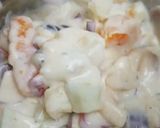 Foto langkah ke 9 dari resep Salad Buah Saus Creamy Orange mint (Dressing).