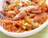 A picture of step 5 of "Napolitan" Flavored Stir Fried Cabbage.