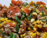 Foto langkah ke 3 dari resep Tumis tuna mix sayur.