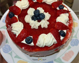 عکس مرحله 12 از دستور کیک موس توت فرنگی🍓 strawberry mousse cake