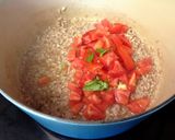 A picture of step 6 of Tomato & Basil Risotto.