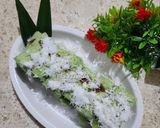Foto langkah ke 6 dari resep Kue Putu Bambu Pandan.