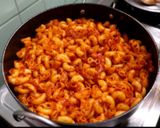 A picture of step 4 of Schezwan pasta.