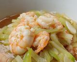 Foto langkah ke 5 dari resep Tumis Udang Labu Siam.