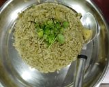 A picture of step 3 of Spinach pulao.