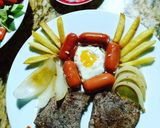 Hình bước làm 4 của món 🥗🍛 Beef steak hình dáng hơi ngộ - Bò bít tết