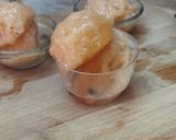 A picture of step 5 of Muskmelon Sorbet.