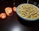A picture of step 8 of Holmestead Cookin': Broccoli Chicken Pesto Pasta.