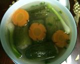 Hình bước làm 4 của món Canh dưa leo nhồi tôm thịt