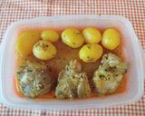 Foto del paso 18 de la receta: Filetes de contramuslo de pavo con papas al horno