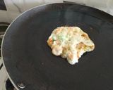 A picture of step 4 of Poha pan cake.