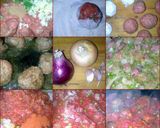 A picture of step 6 of Sig's crockpot meatballs with chorizo sauce.