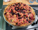 Une image de l'étape 12 de Tarte rhubarbe cassis.