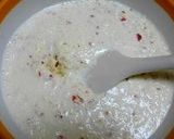 A picture of step 4 of Okara, Kanten, Apple and Yogurt.