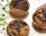A picture of step 10 of Coffee & Chocolate Marbled Muffins.