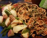 A picture of step 10 of Healthy Meat&Spinach Spaghetti.