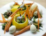 Arugula spicy salad with baby carrot and eggs recipe step 9 photo