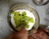 A picture of step 4 of Tiranga Shrikhand.