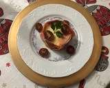 Foto del paso 5 de la receta: Timbal de puré de patata con lacón y tomate Cherry