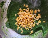 A picture of step 7 of Corn Palak.