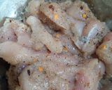 A picture of step 5 of Chicken chilli with rice.