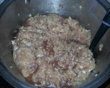 A picture of step 6 of Dave's slammin chicken sausage.