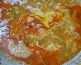 A picture of step 4 of Soupy noodles.