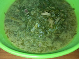 Sayur daun ubi tumbuk (khas Medan)