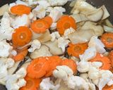 Gambar langkah 4 resipi King Oyster Mushroom & Tofu.